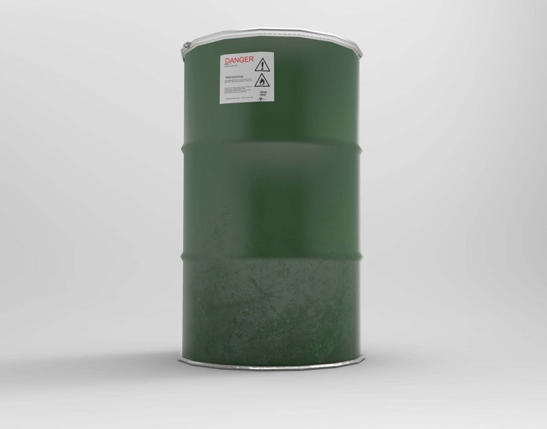 Colored Barrels Low-poly 3D model_6