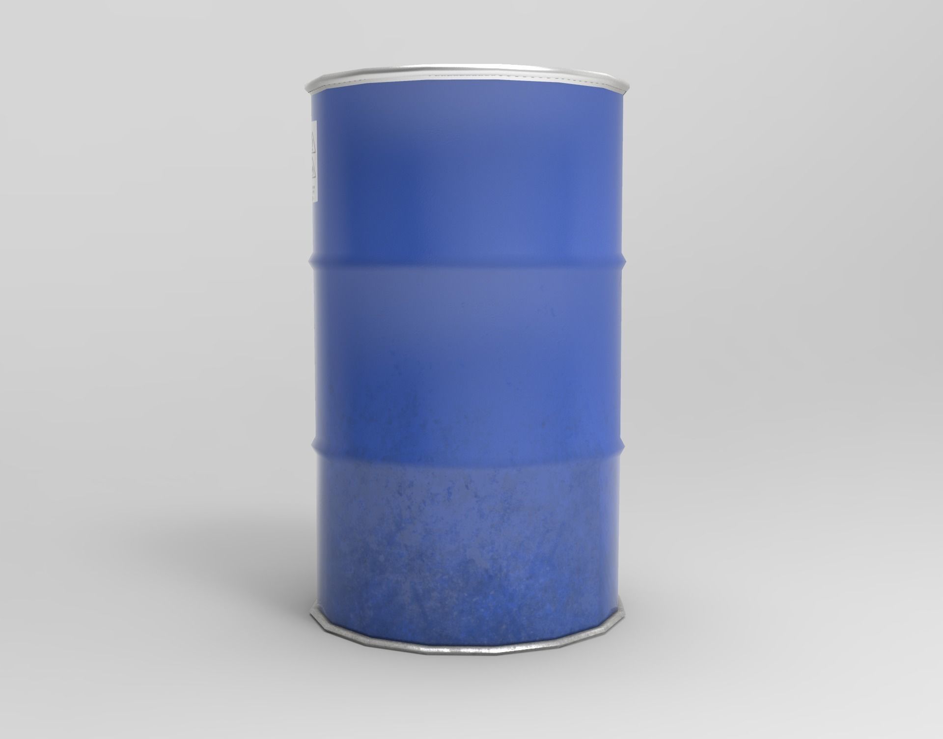 Colored Barrels Low-poly 3D model_5