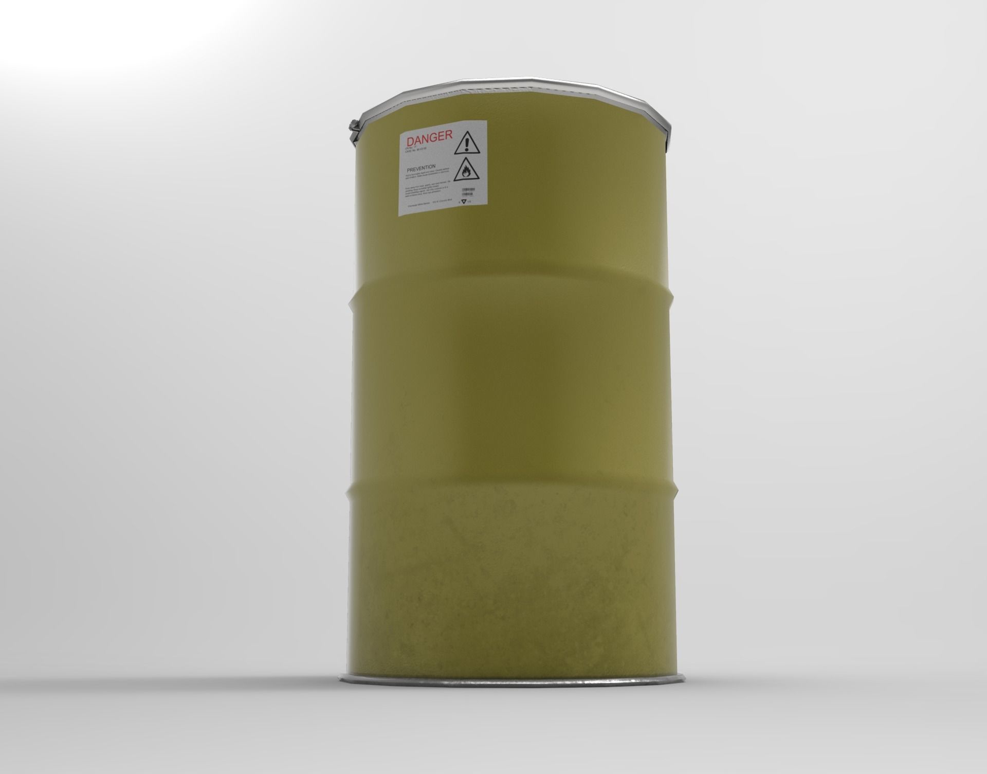 Colored Barrels Low-poly 3D model_2