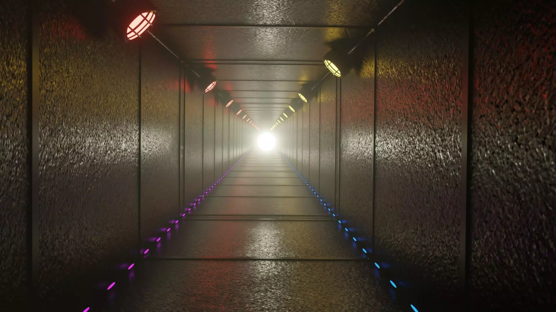 SCIFI TUNNEL 3D model