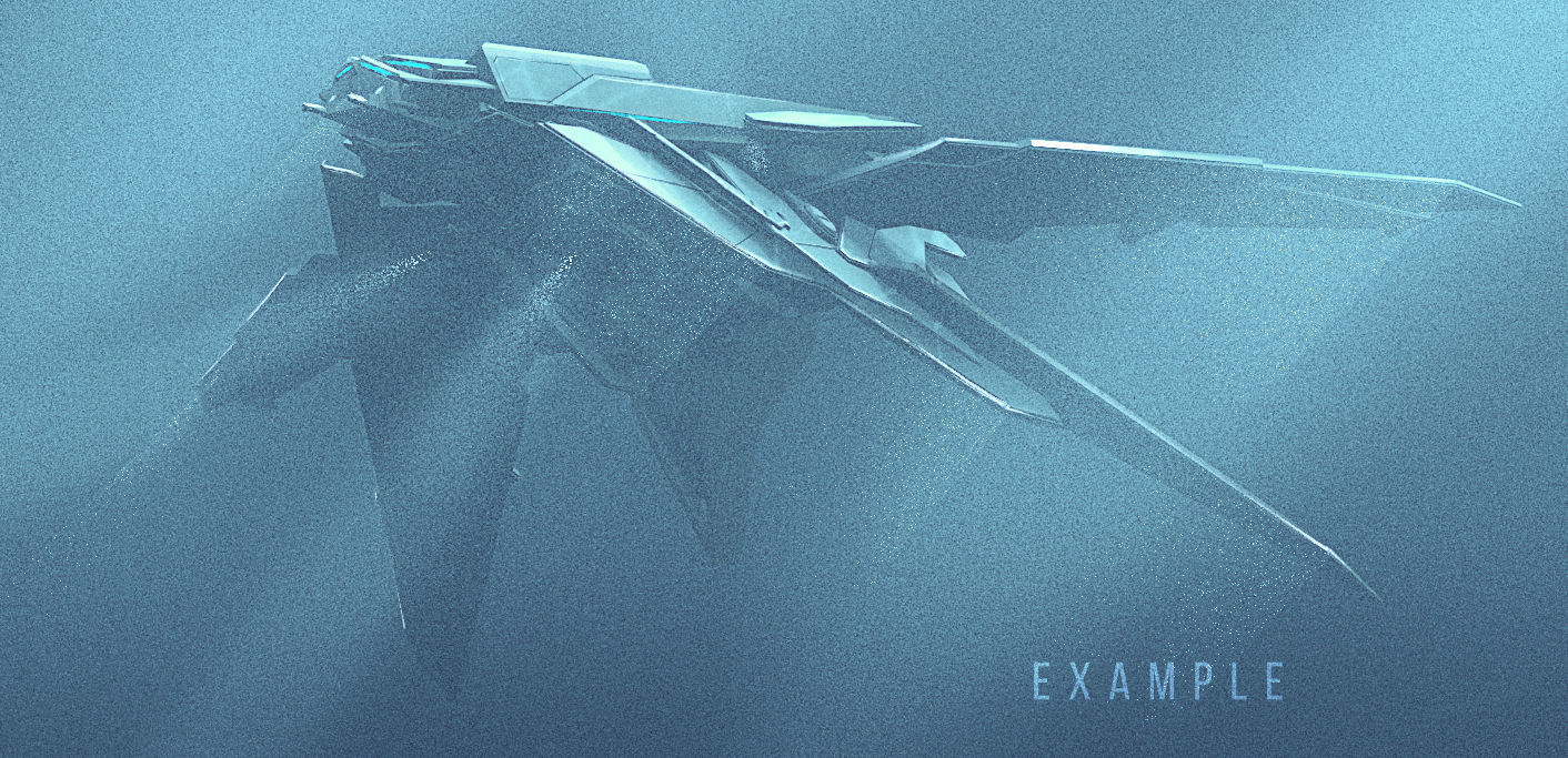 Sci-fi paper spaceship 3D Model Collection_15