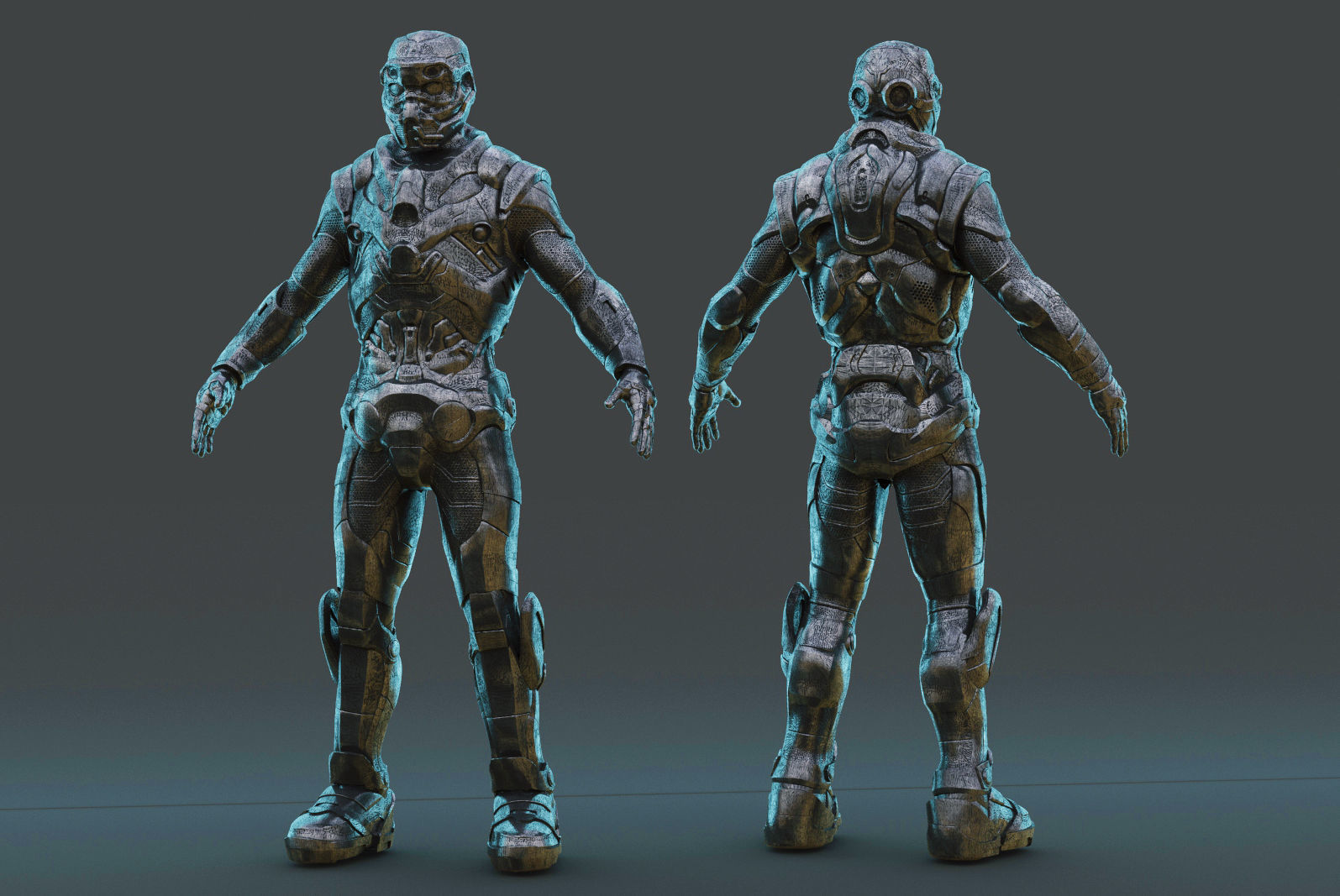 Sci-fi paper spaceship 3D Model Collection_12