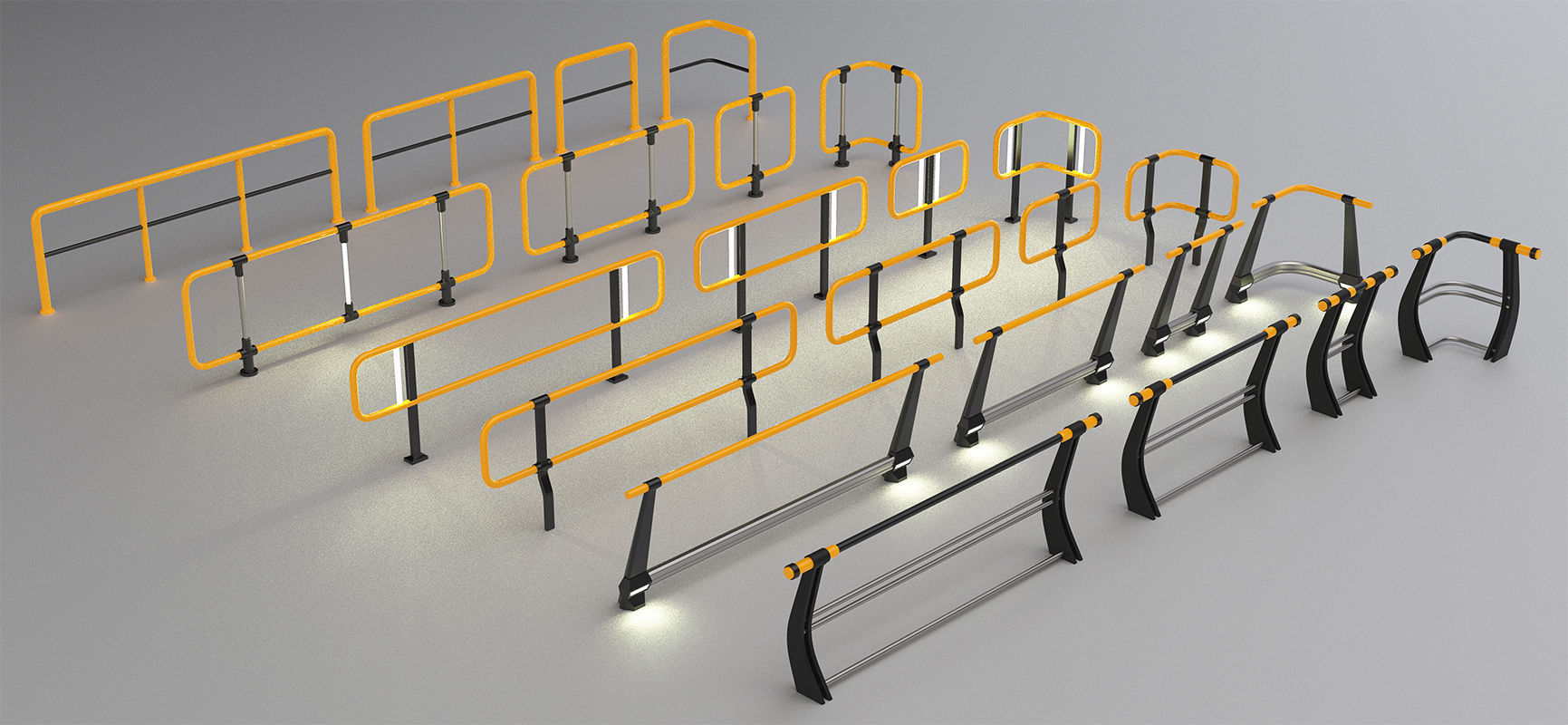 Sci-fi paper spaceship 3D Model Collection_26