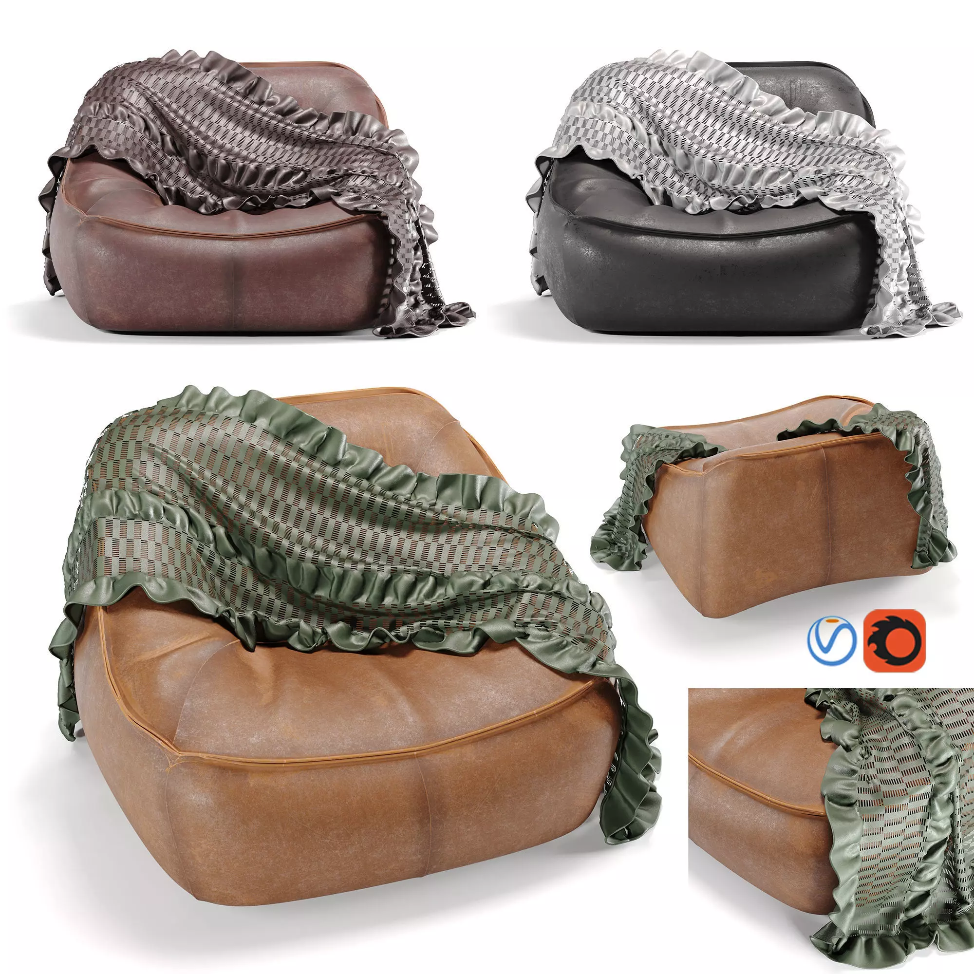 Ringo Sofa Armchair 3D model
