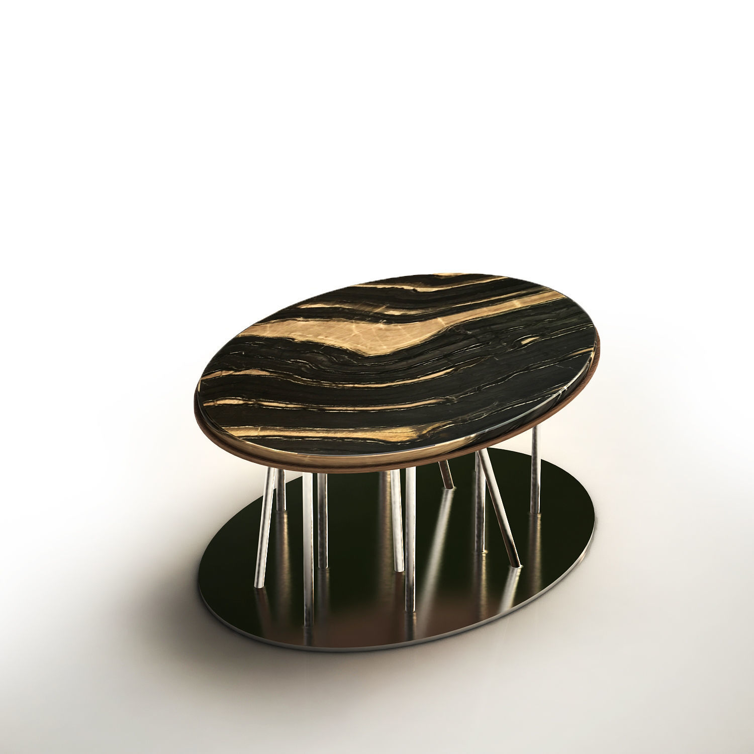 CAFFE TABLE Free low-poly 3D model_1