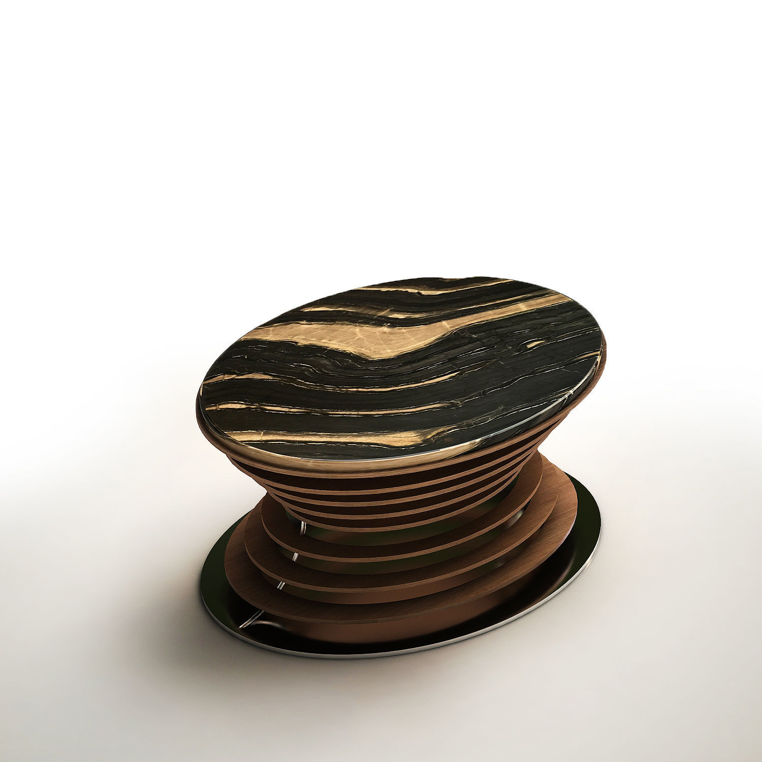 CAFFE TABLE Free low-poly 3D model_5