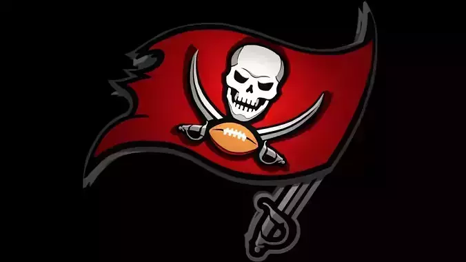 Tampa Bay Buccaneers logo 3D print model