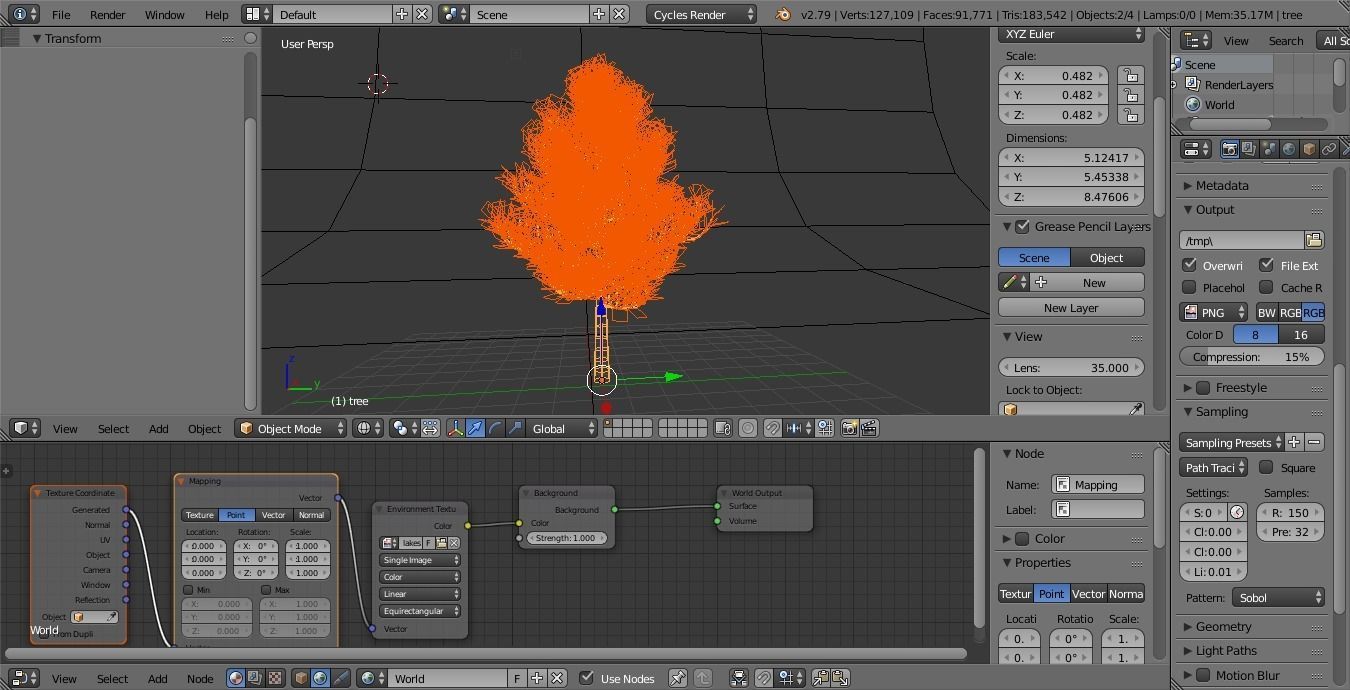 low poly realistic and game ready tree Low-poly 3D model_2