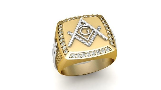 G - LETTER  SIGNET RING 3D print model
