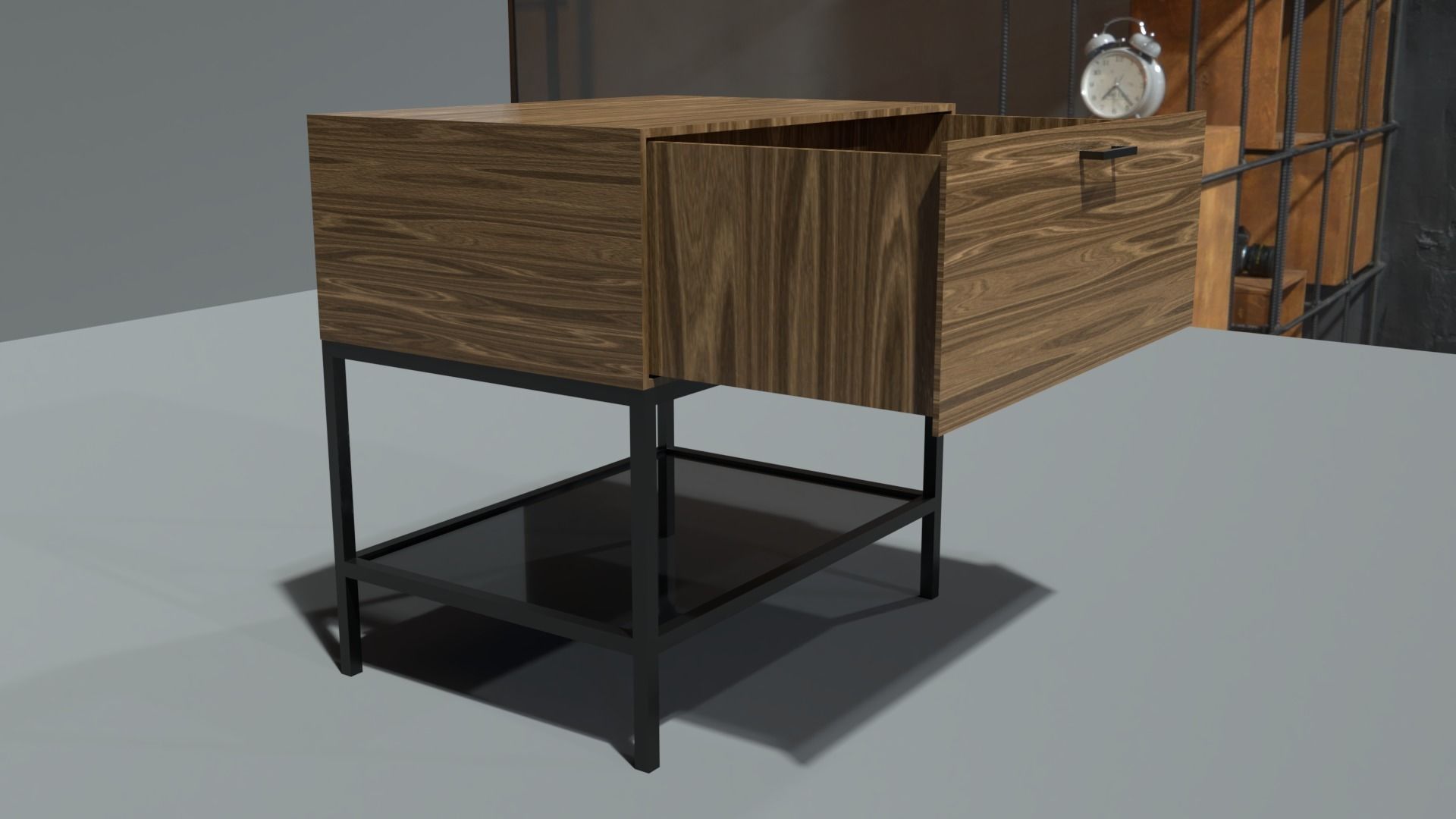 night stand 2 Low-poly 3D model_5