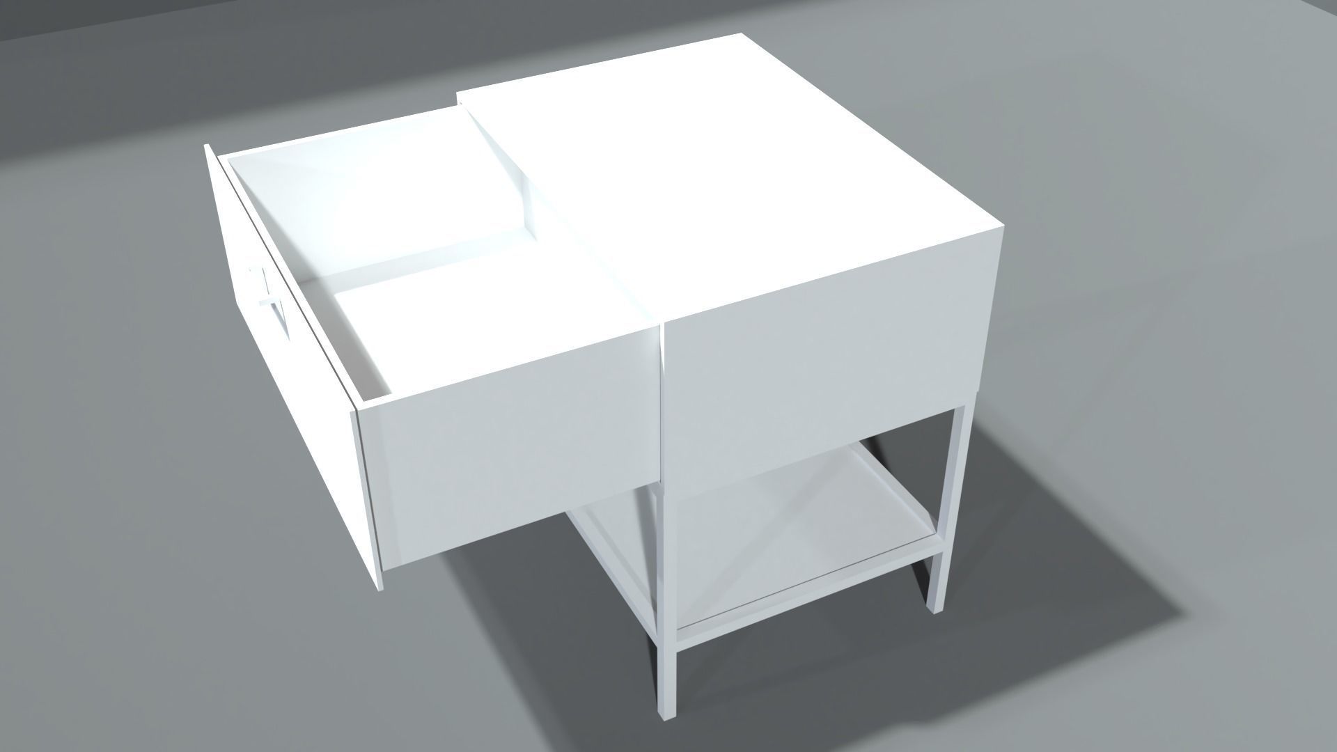 night stand 2 Low-poly 3D model_7