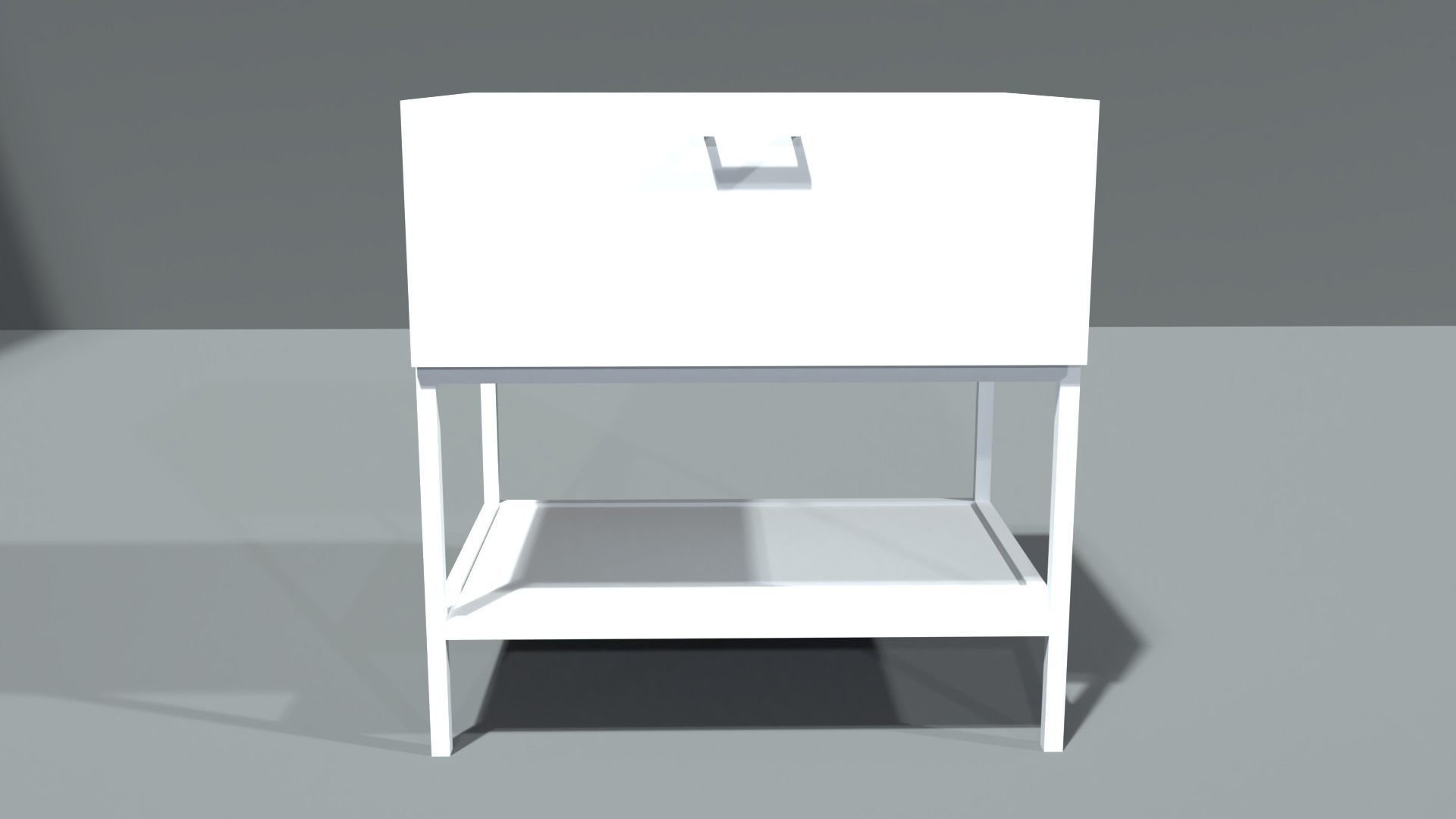 night stand 2 Low-poly 3D model_9