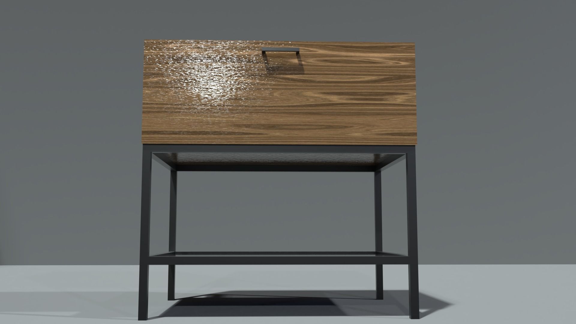night stand 2 Low-poly 3D model_2