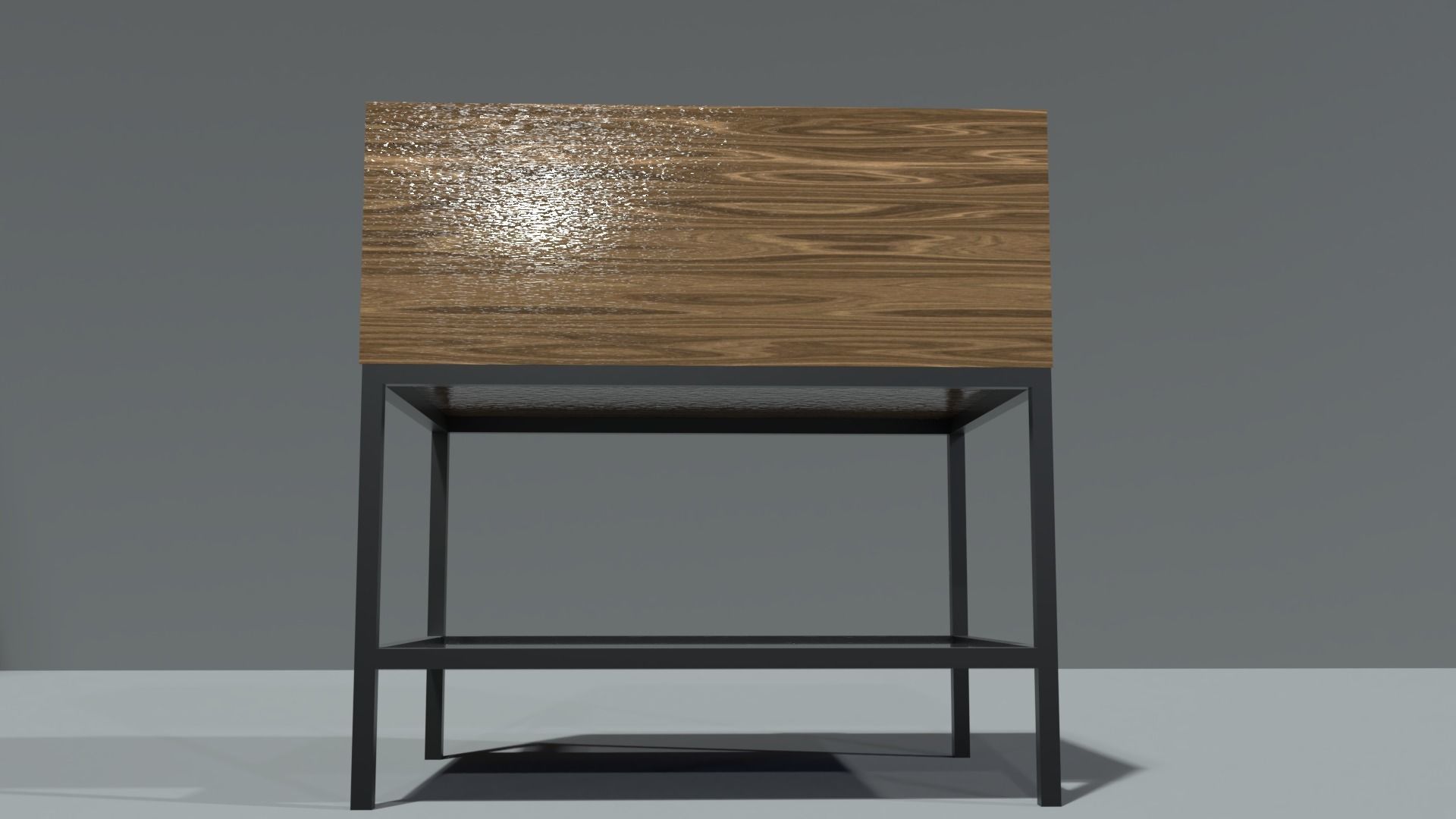 night stand 2 Low-poly 3D model_3