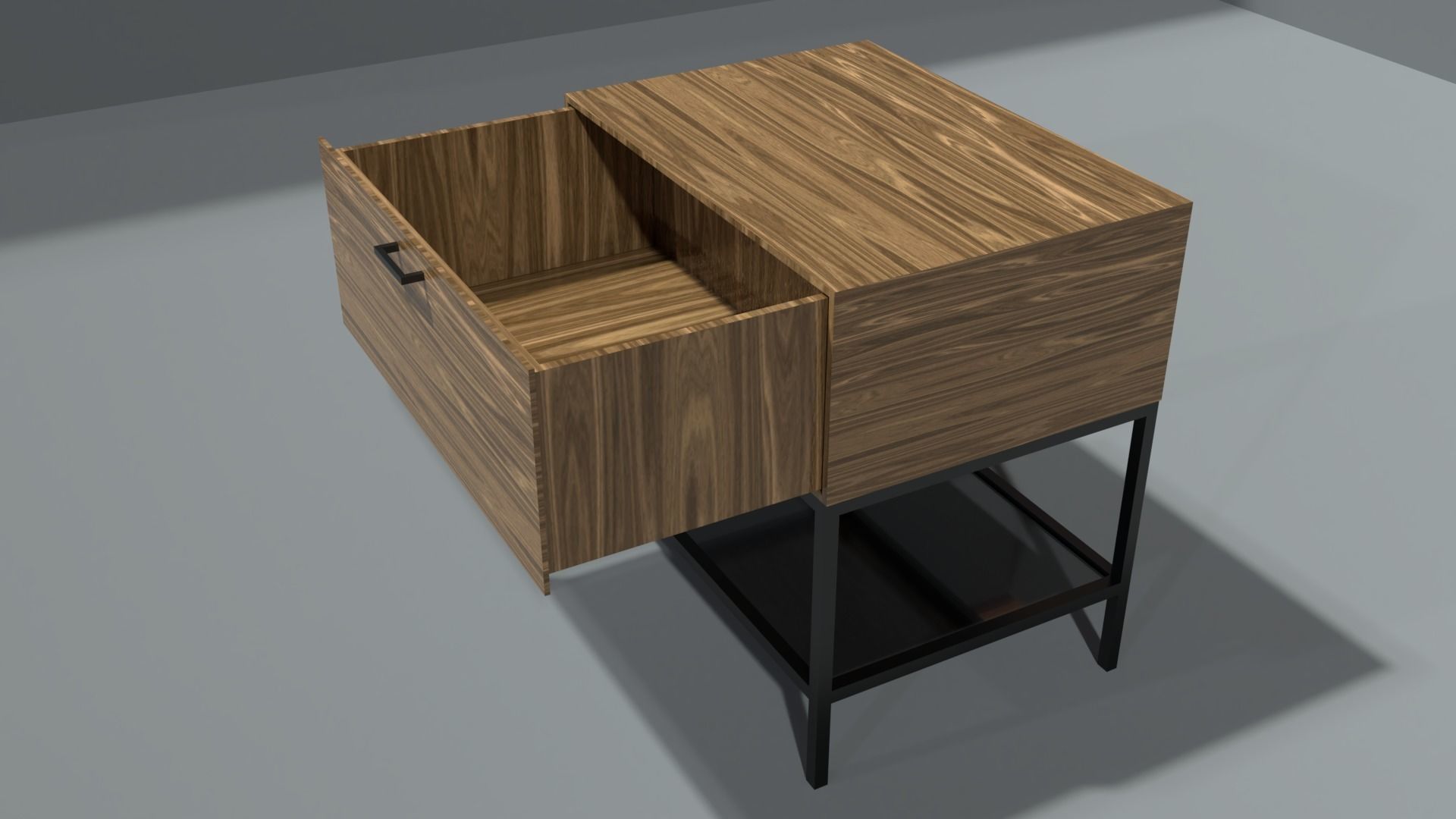night stand 2 Low-poly 3D model_4