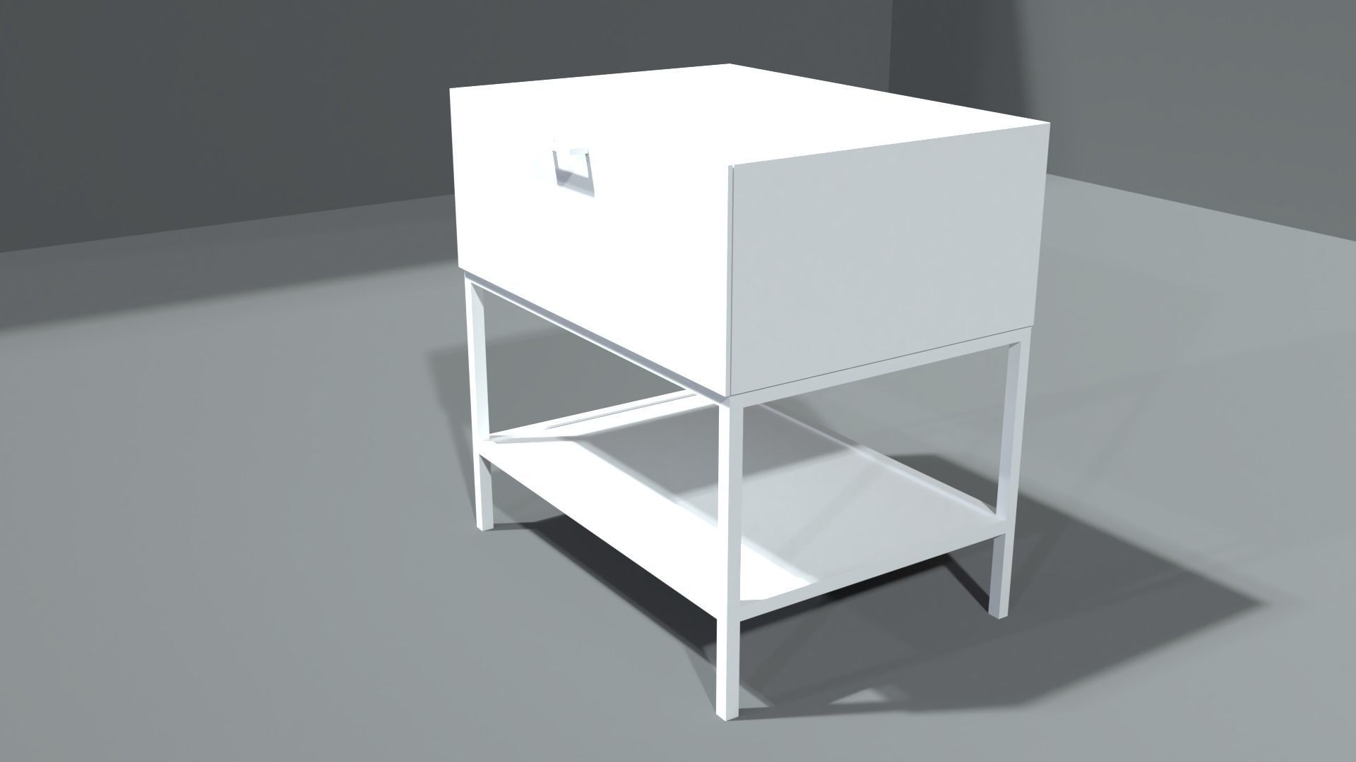 night stand 2 Low-poly 3D model_6