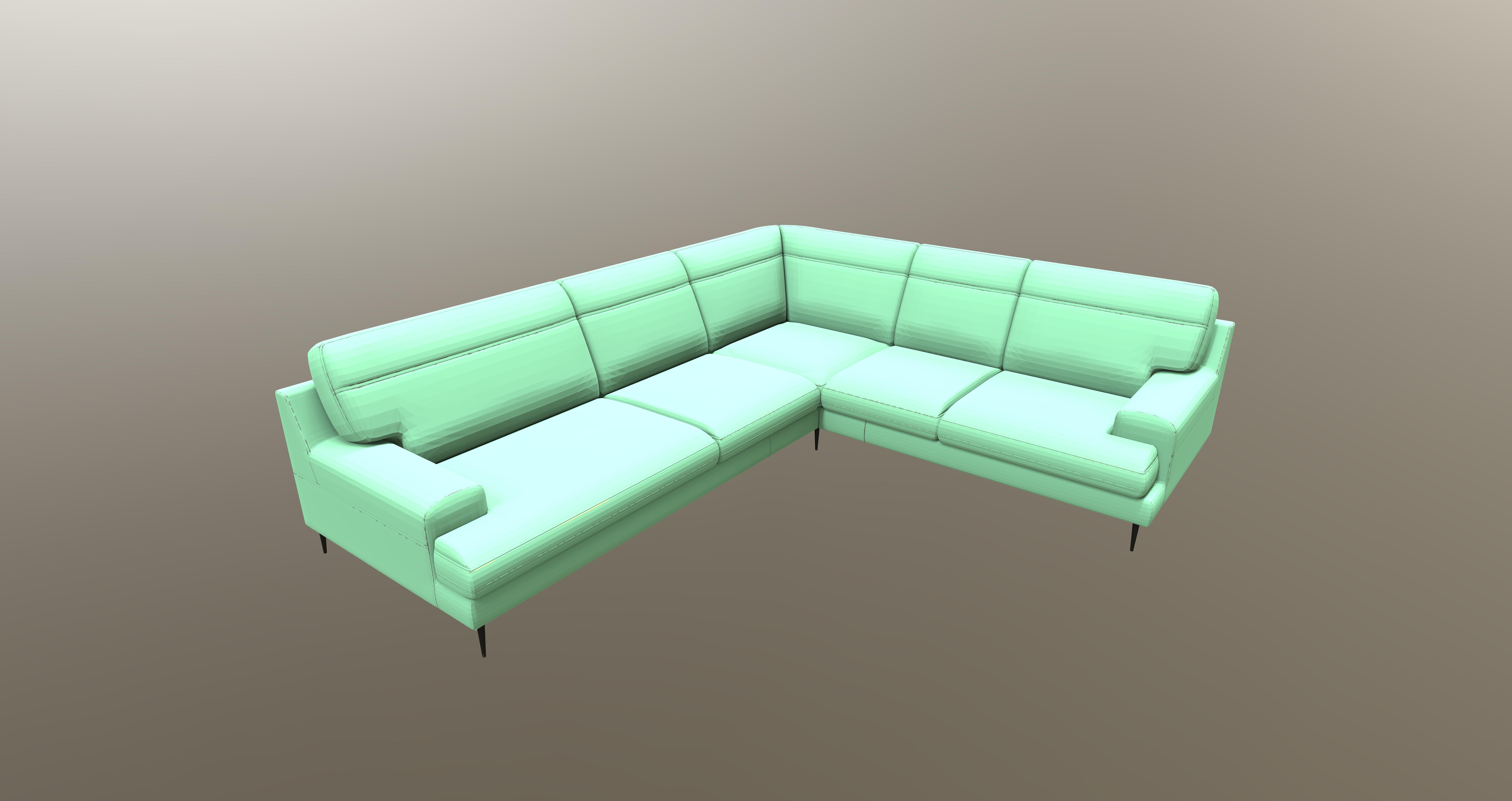 Corner sofa Monday Free 3D model_2