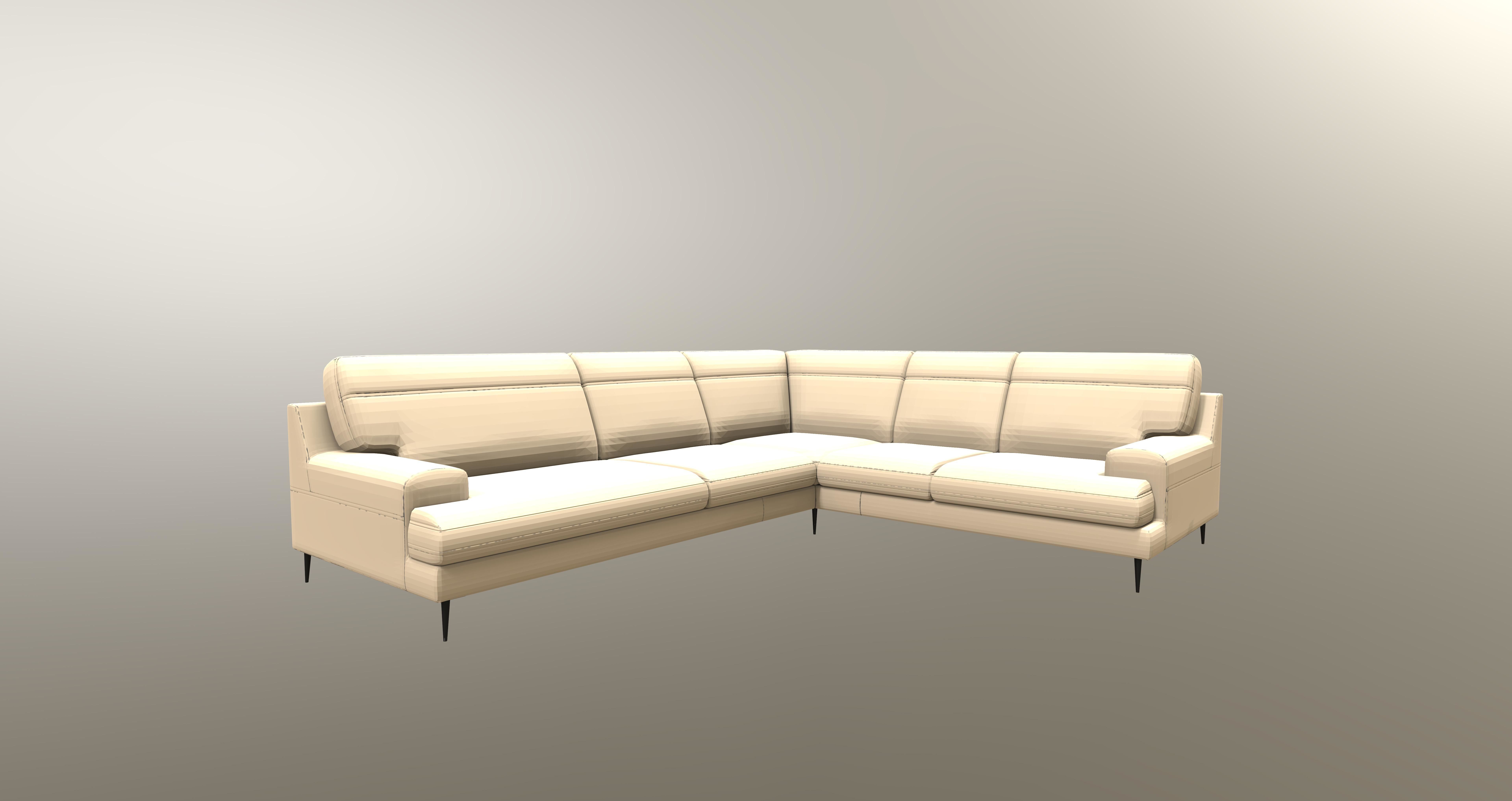 Corner sofa Monday Free 3D model_3