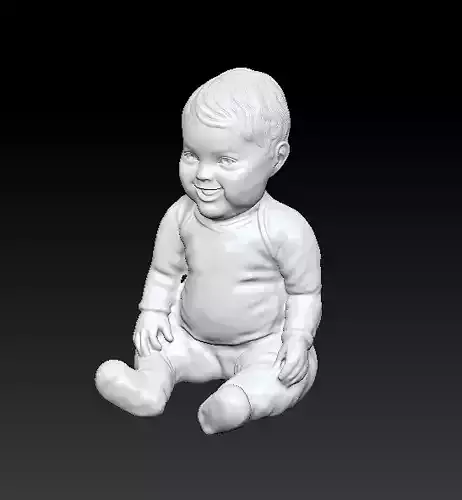 Sitting Baby -  Printable  3D print model