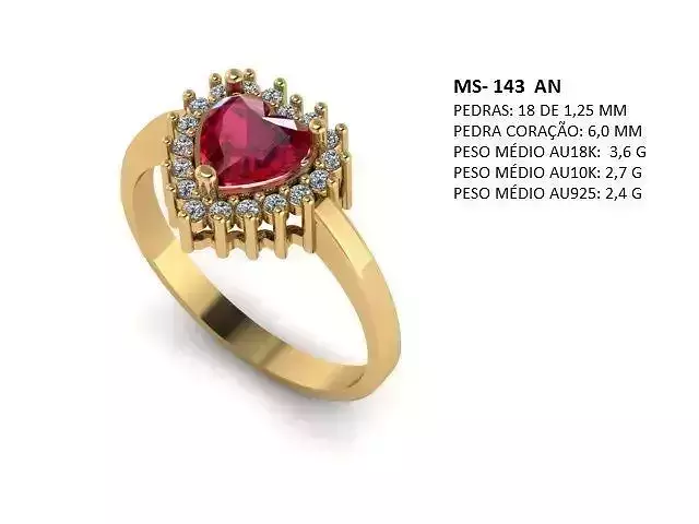 MS 143 - CONJUNTO ANEL E BRINCO