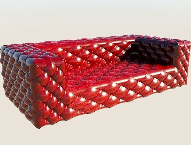sofa skin Low-poly 3D model