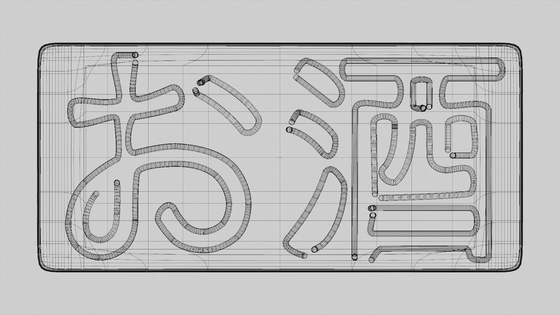 Osake Japanese Neon Sign 3D model_4