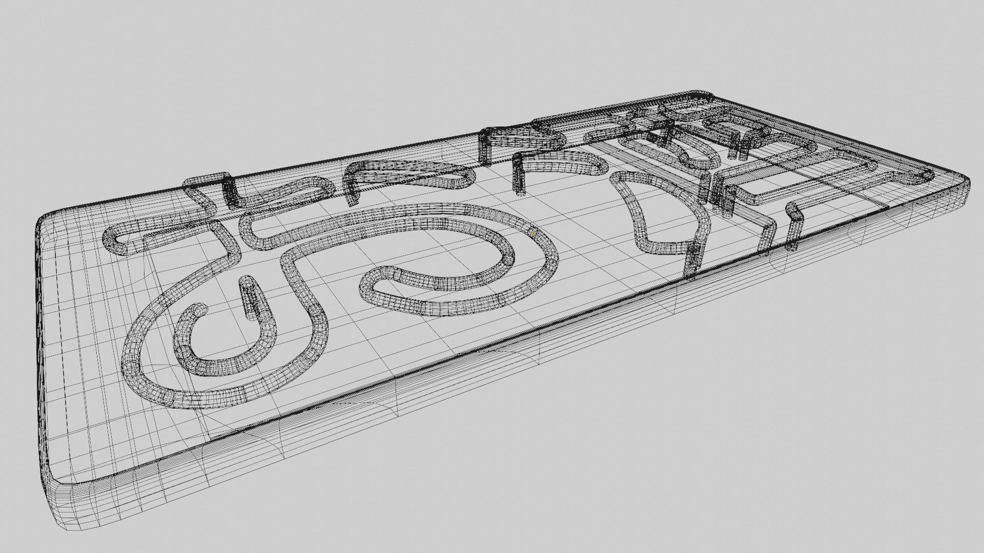 Osake Japanese Neon Sign 3D model_5