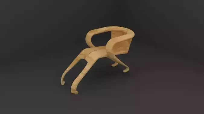 Unique chair design using 3D blender