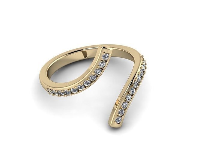 Diamond Jewelry Ring 3 3D print model