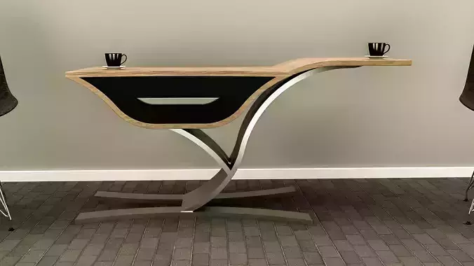 coffee table soft curves