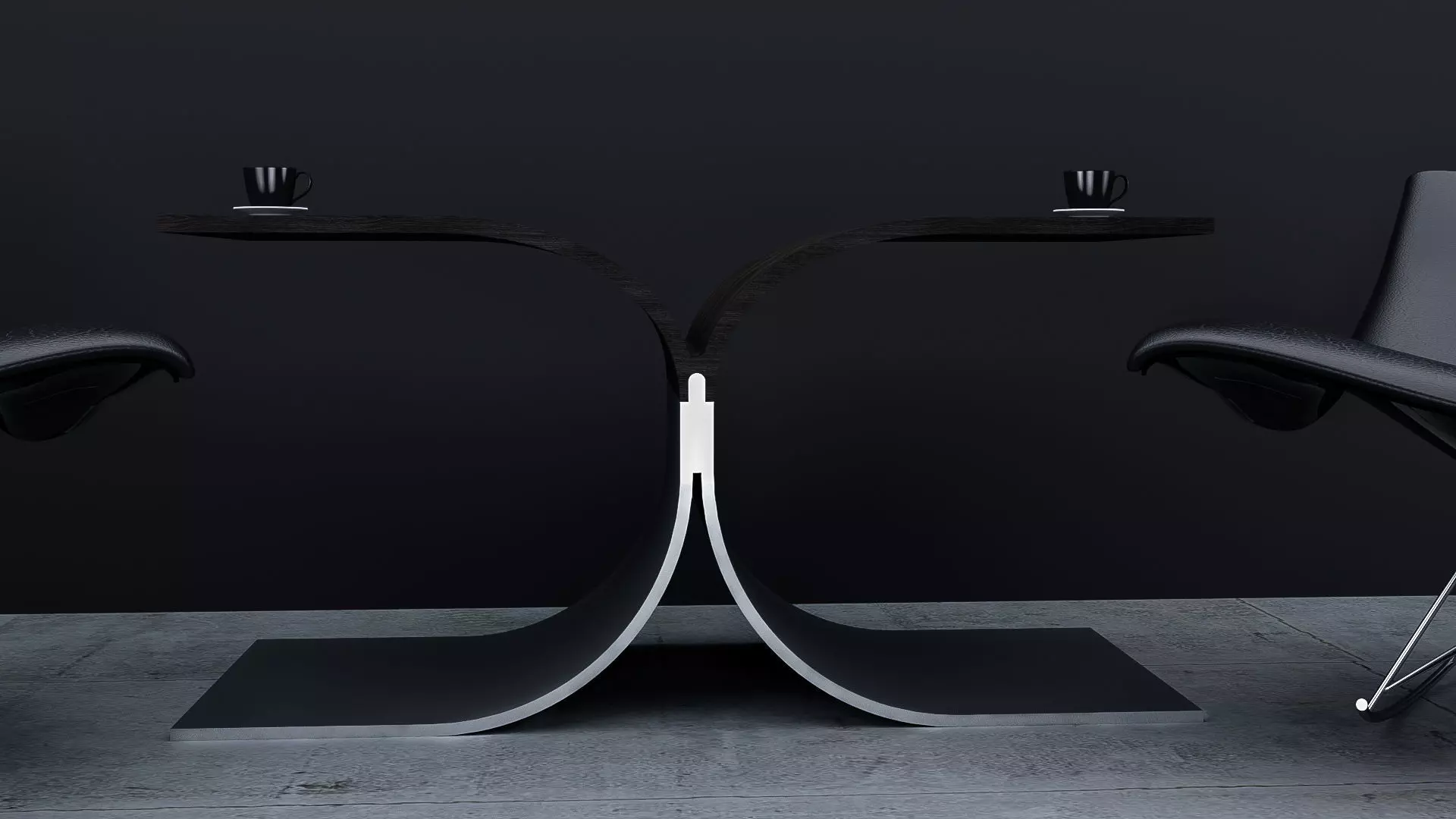 Minimalist Coffee Table - Ready to use 3D model_0