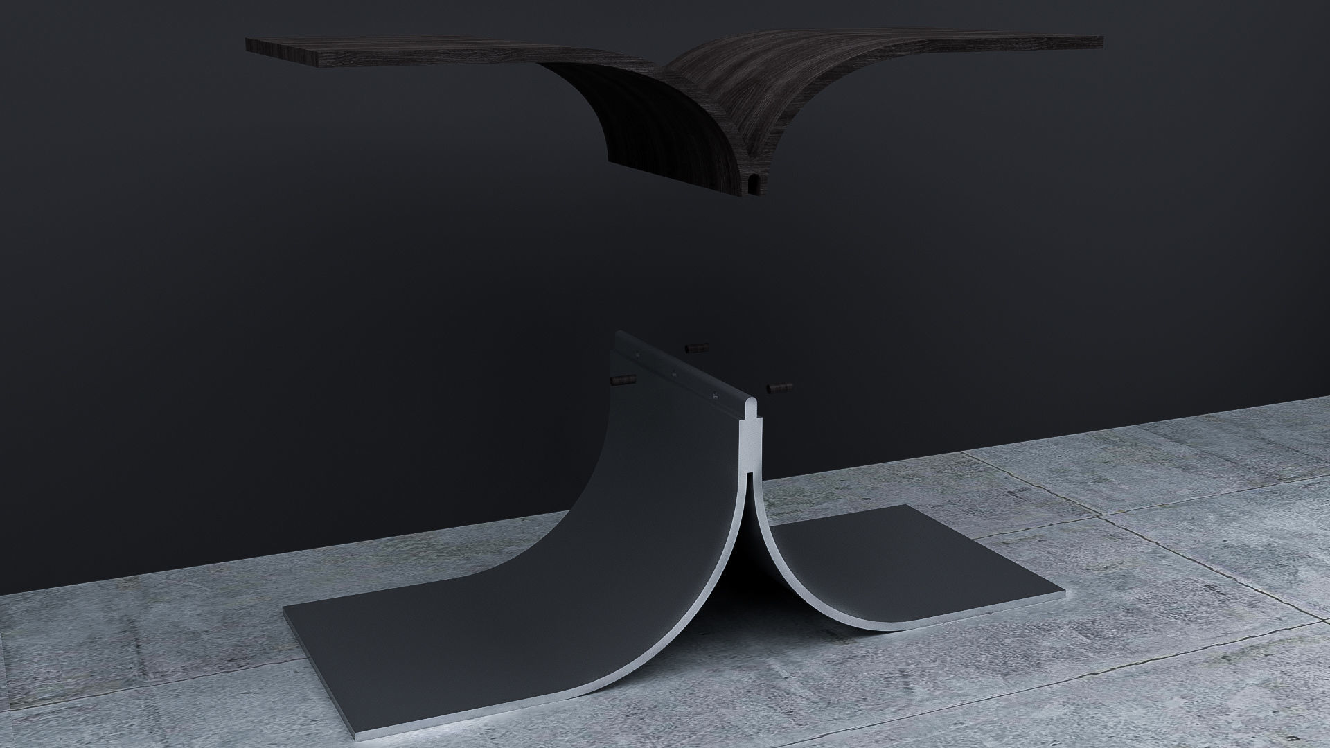 Minimalist Coffee Table - Ready to use 3D model_3