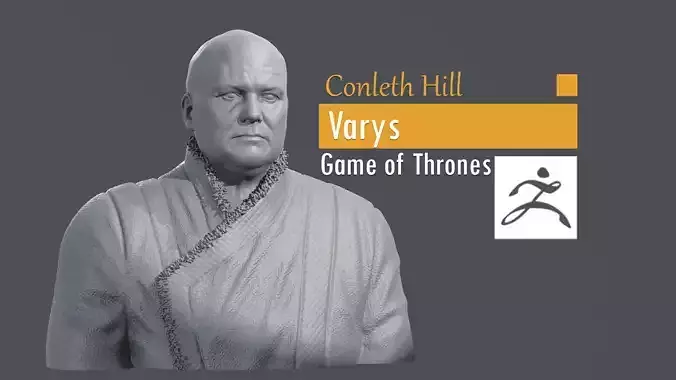 Conleth Hill - Varys - Game of Thrones 3D print model