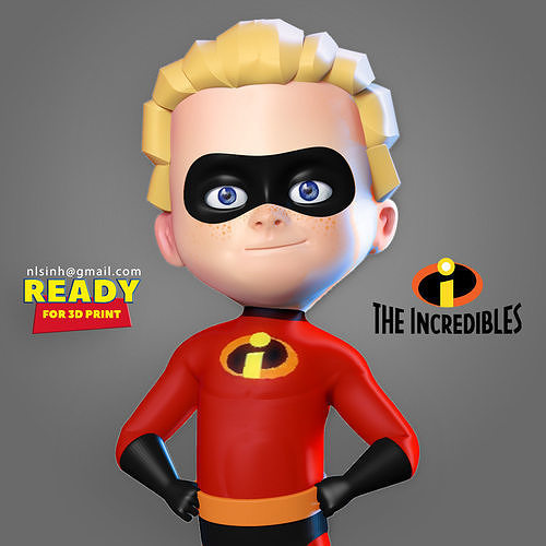 Dash Parr - Incredibles Fanart 3D print model