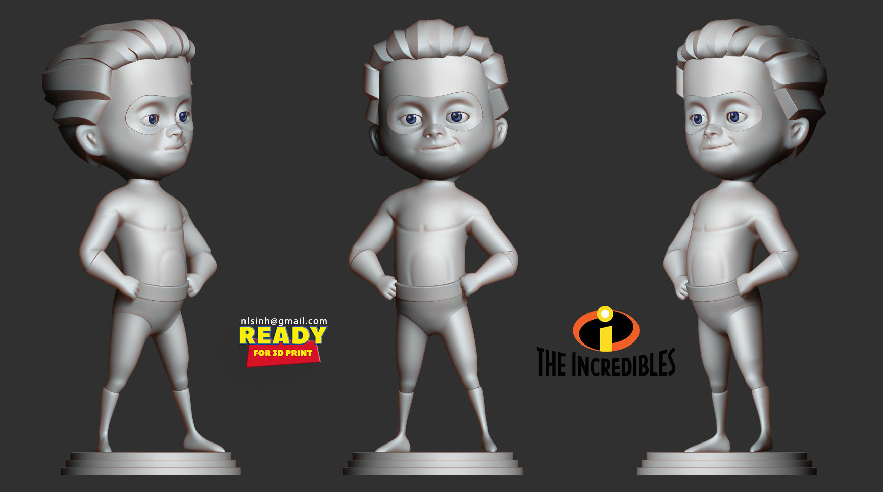 Dash Parr - Incredibles Fanart 3D print model_4