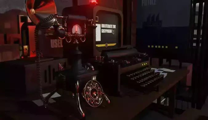 Factory Lab and Office Steampunk style