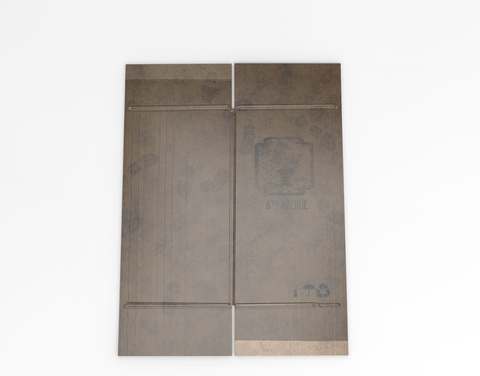Cardboard Box Pack Low-poly 3D model_17