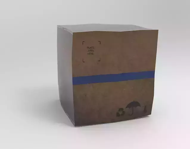 Cardboard Box Pack Low-poly 3D model