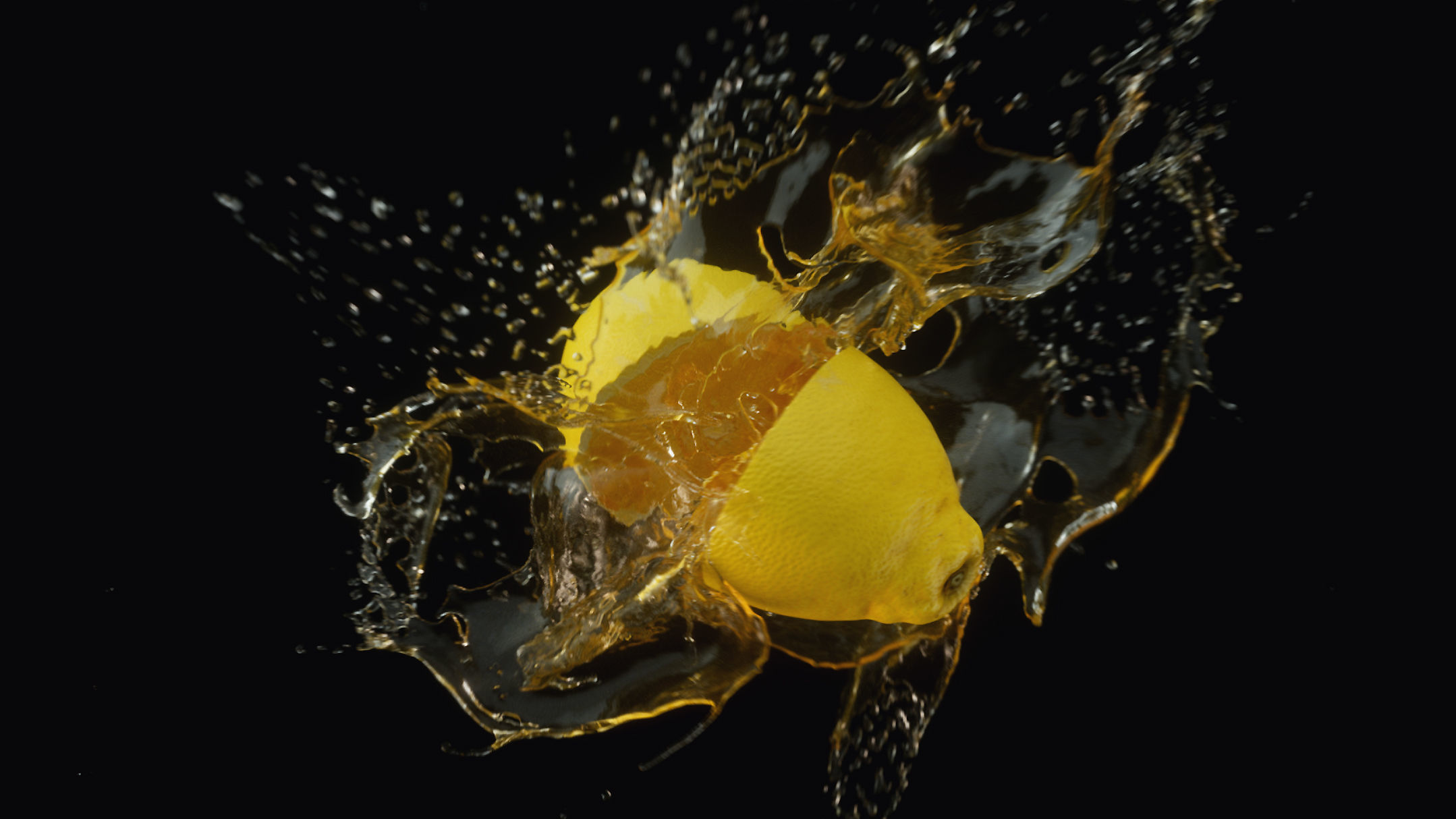 Fruit Splash Animated 3D model_4