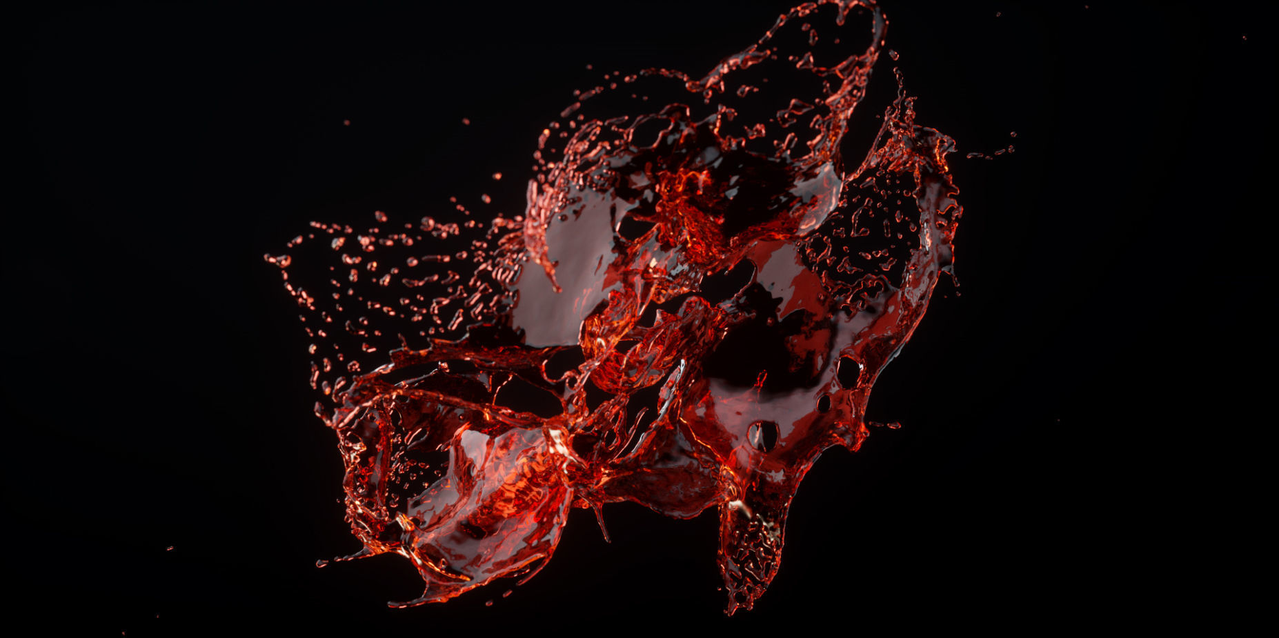 Fruit Splash Animated 3D model_6