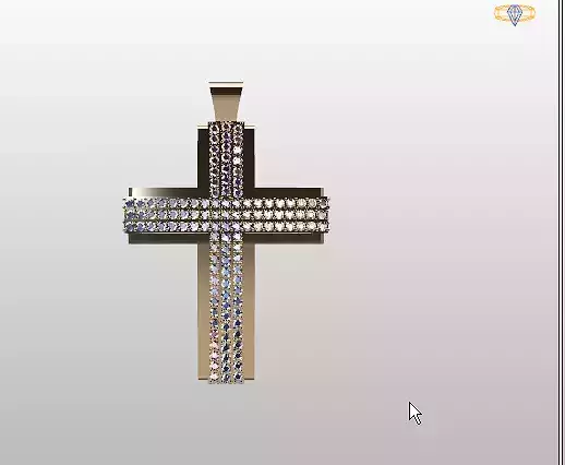 cross pendent diamond -6 
