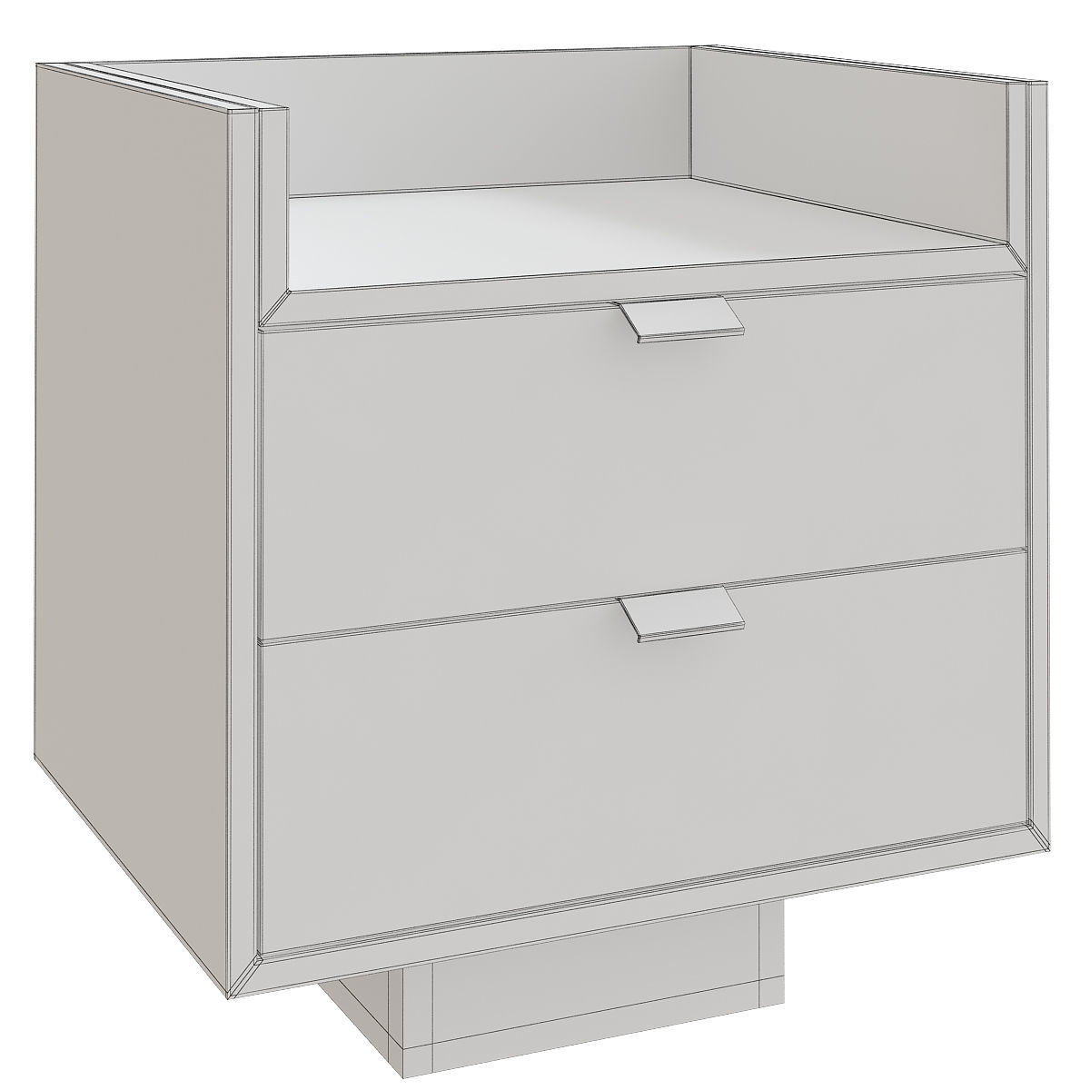 Nightstand Sideboard 3d model Low-poly 3D model_1