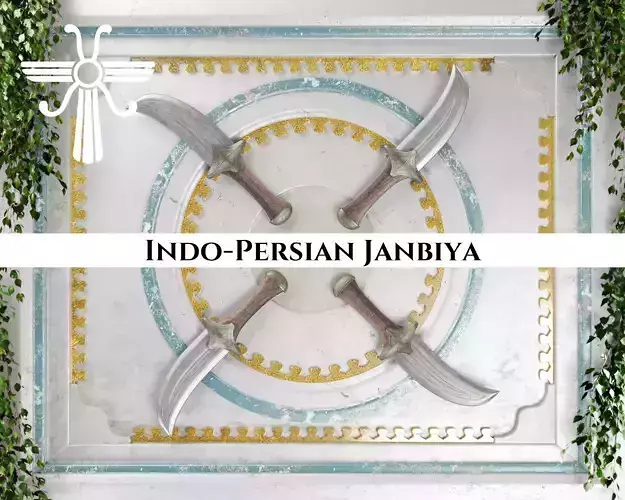Ancient Indo Persian Janbiya Low-poly 3D model