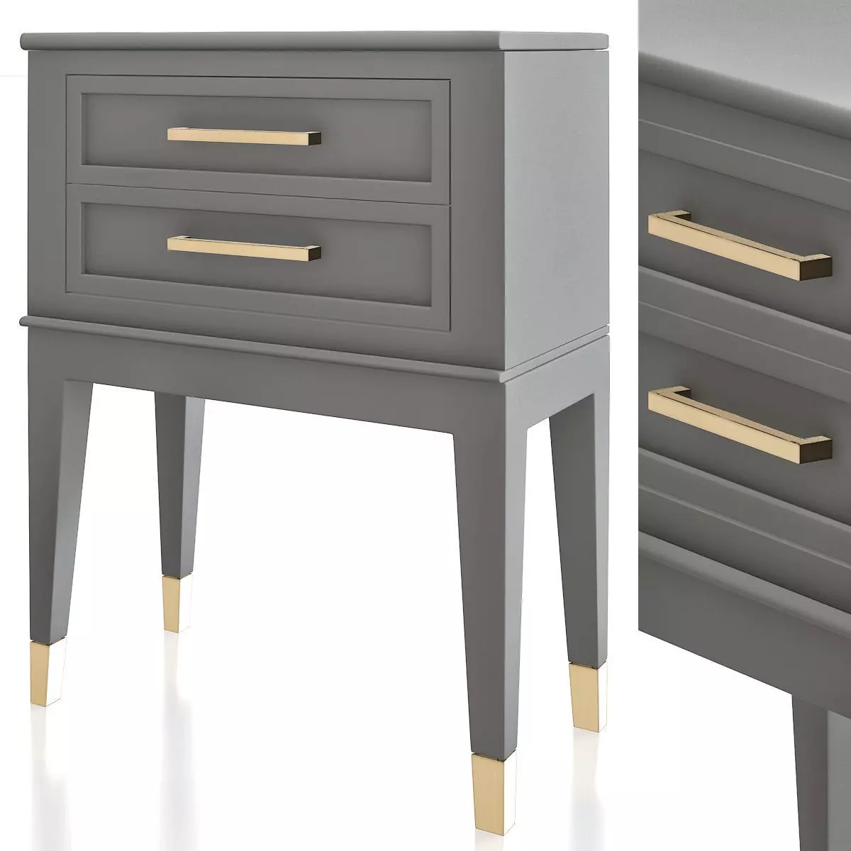 Westerleigh 1 Drawer Nightstand 3d model Low-poly 3D model