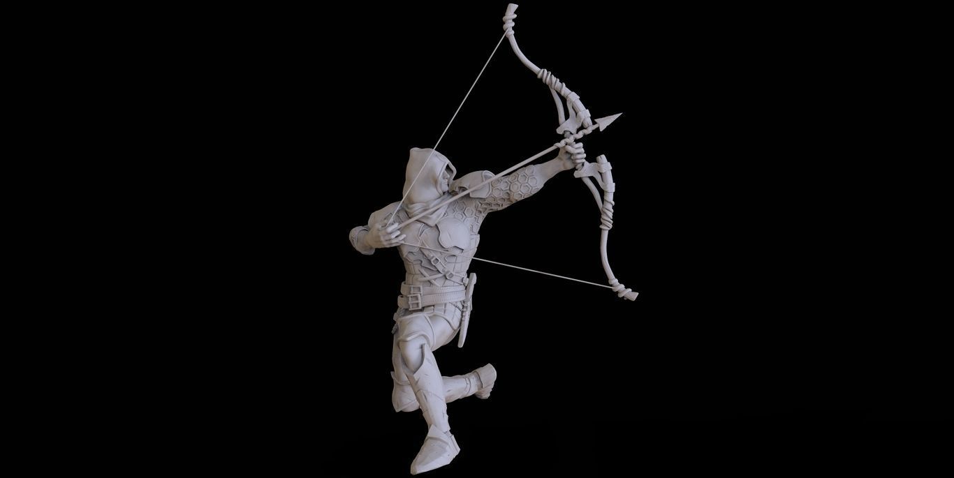 MEDIEVAL WARRIOR CONCEPT ARCHER 3D 3D model_4