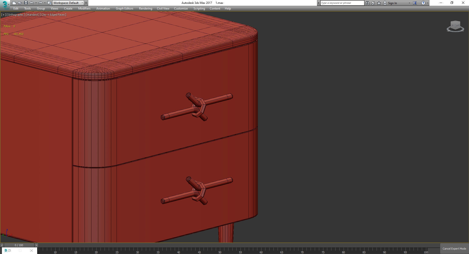 Debra Folz Nightstand 3d model Low-poly 3D model_4