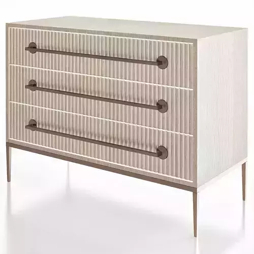 Carlyle Three-Drawer Chest 3d model