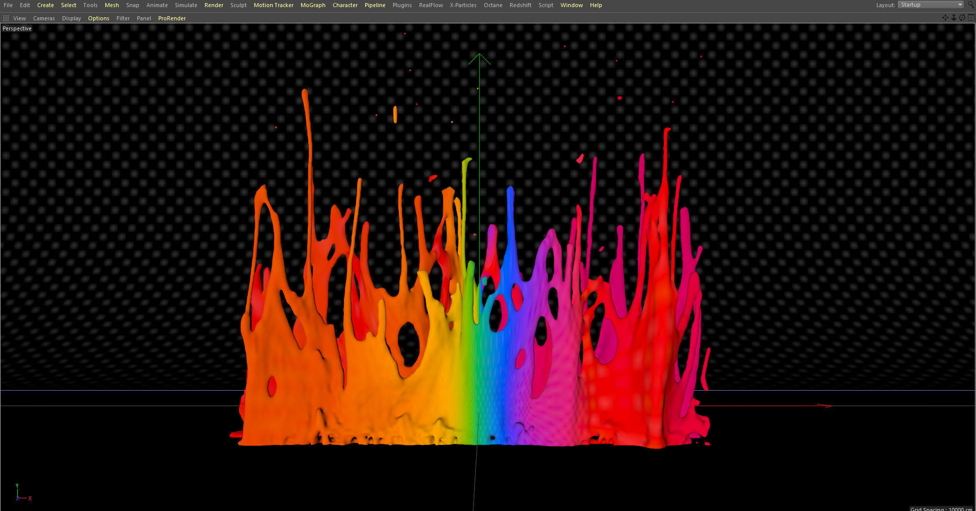Paint Splash Animated 3D model_4