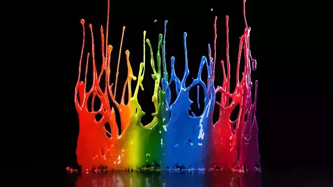 Paint Splash Animated 3D model