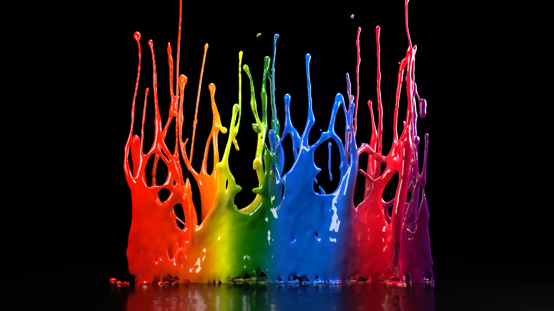 Paint Splash Animated 3D model_0